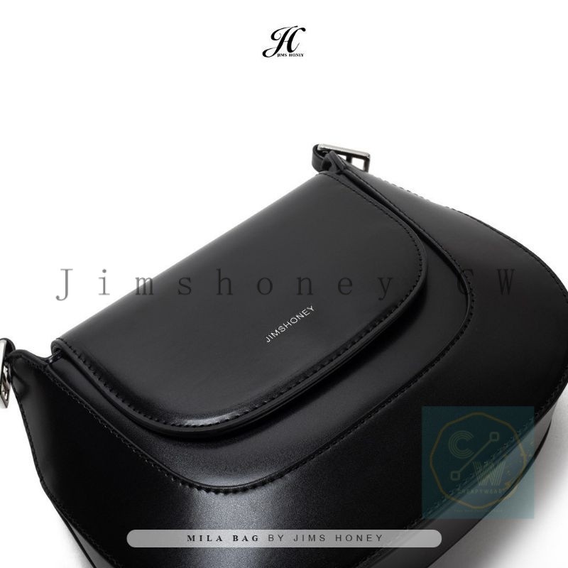 Tas Selempang Wanita JIMS HONEY Mila Bag / Tas Bahu Kulit 2 tali Polos