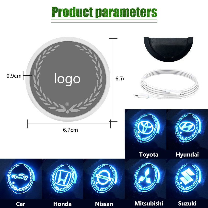 Ay00 Emblem Lampu Led Logo Mobil Toyota Dll - Emblem Mobil LED LAMPU LOGO