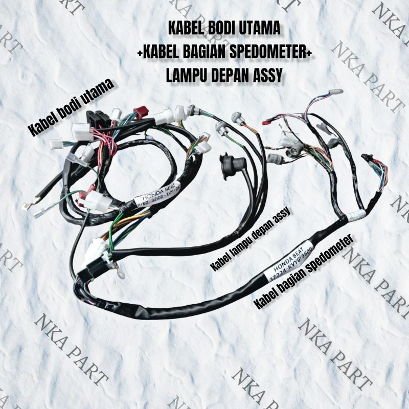KABEL BODI BODY KOMPLIT BEAT CARBU KARBU LAMA + SPEDOMETER BONUS PITING LAMPU DEPAN