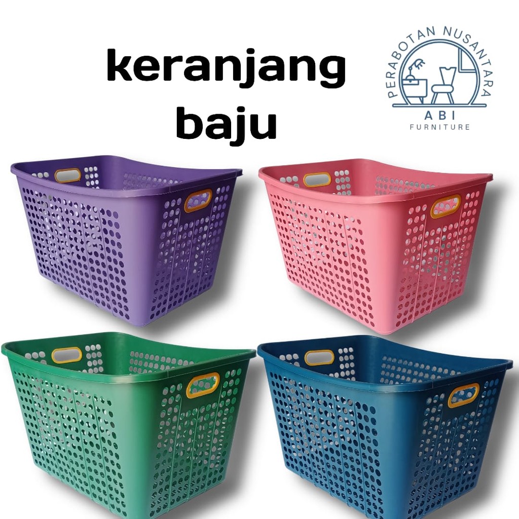 PROMO TERMURAH  KRANJANG LAUNDRY / KERANJANG SERBAGUNA / RIGEN TEMPAT BAJU JUMBO