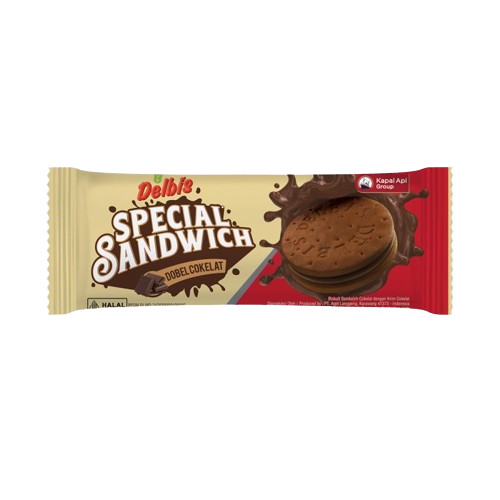 

Biskuit Delbis Special Sandwich Double Choco