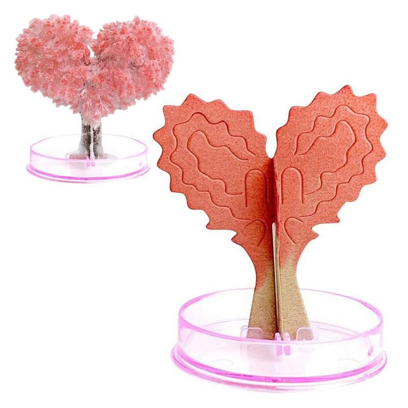 

Magic Growing Tree Paper Crystal Trees DIY Heart Loved-Shaped Paper Tree DIY Heart Loved-Shaped Paper Tree Magic Growing Crystal