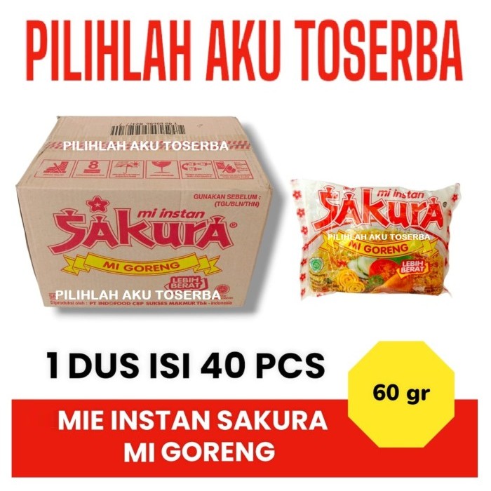 

Mie Instant SAKURA Mi Goreng - ( Harga 1 DUS )