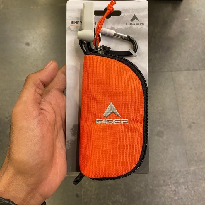 EIGER AKSESORIES GANTUNGAN KUNCI TAS KECIL BINER POUCH - ORANGE