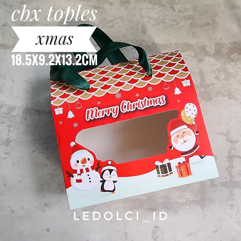 

(5 PCS) BOX TOPLES COOKIES NATAL CHRISTMAS 18.5x9.2x13.2 cm