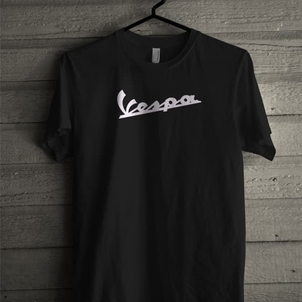 COD Kaos Tshirt Baju Obral Murah Combed 30S Distro TULiSAN VESPA motor otomotif scooter scoter skute