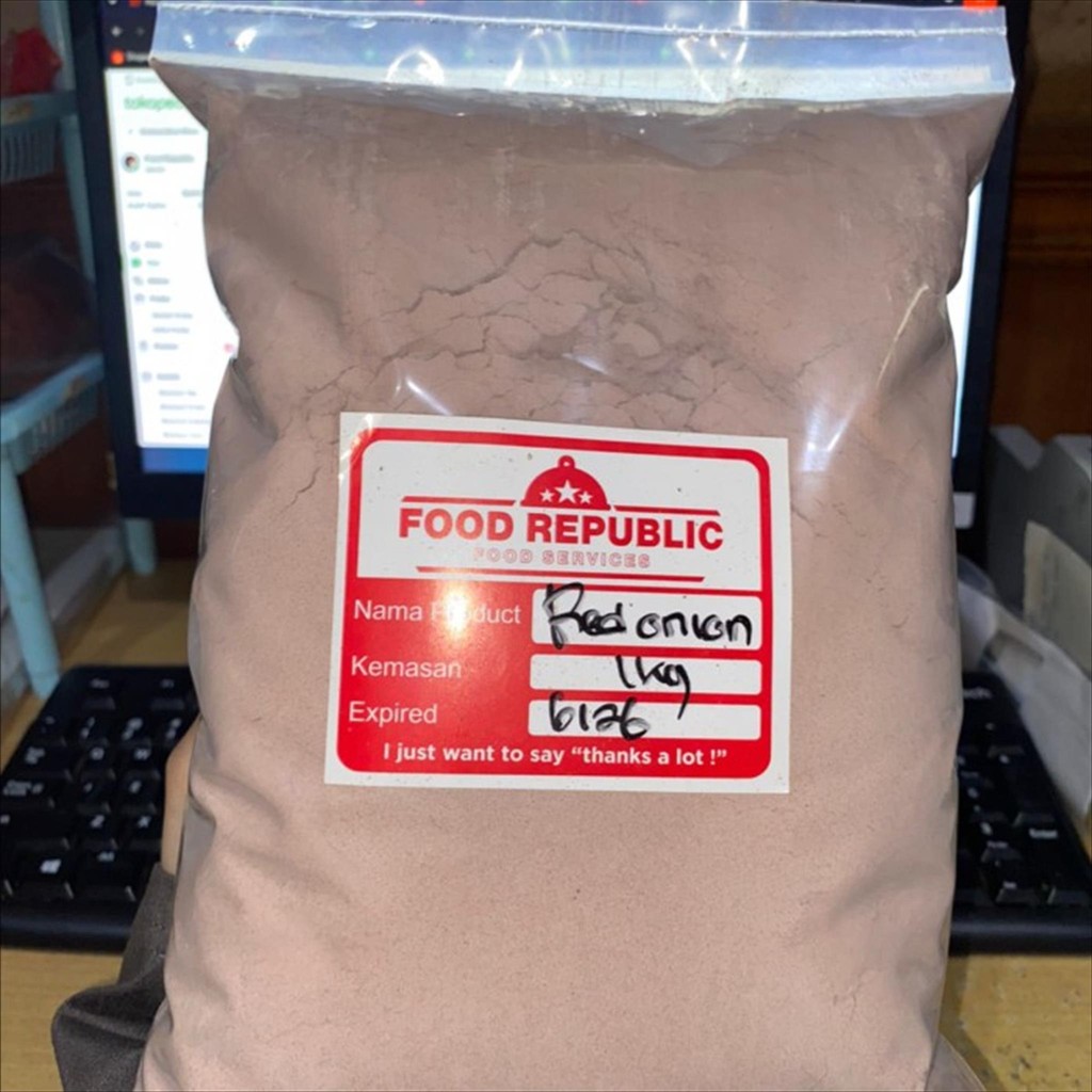 

RB Red Onion Powder / Bawang Merah Bubuk / Shallot 1KG Murni Halal Import
