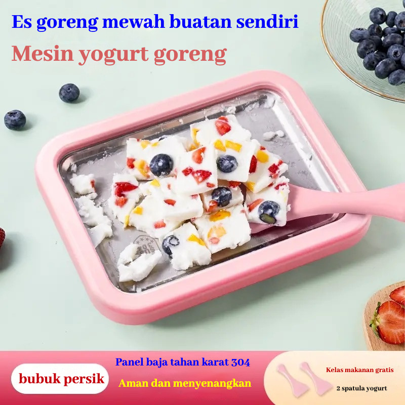 Alat Pembuat Ice Cream Alat Pembuat Es Krim Ice Cream Roll Yogurt Maker Yogurt Fried Ice Pan / Mesin