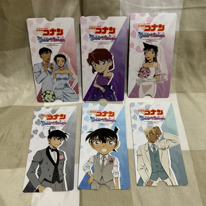 "WY.SY" - TERMURAH Detective Conan: The Bride of Halloween CGV Collectible Ticket Set - 1 Set