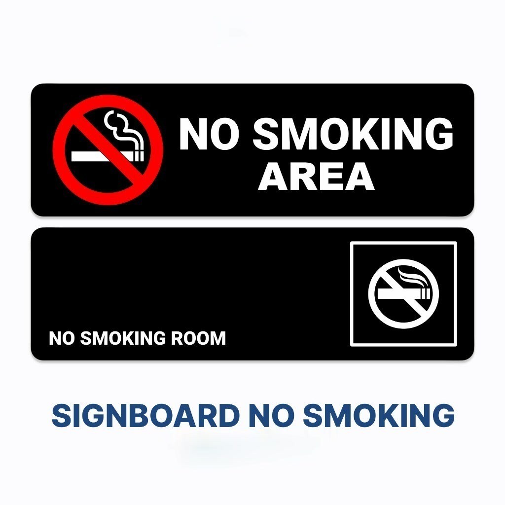 

SIGN DILARANG MEROKOK AKRILIK ANTI AIR / PAPAN TANDA ACRYLIC / SIGN LABEL PERINGATAN NO SMOKING AREA NO SMOKING ROOM
