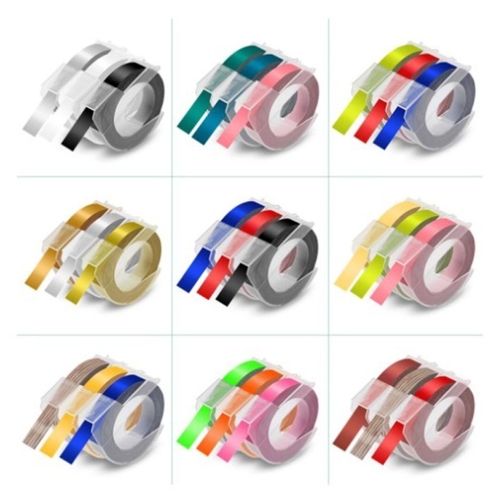 

PROMO!! TAPE LABEL MAKER DYMO MOTEX CIDY REFILL 9MM