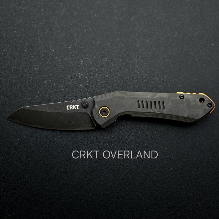 CRKT 6280 OVERLAND Forged Carbon Fiber Handle Frame Lock Pocket Knife