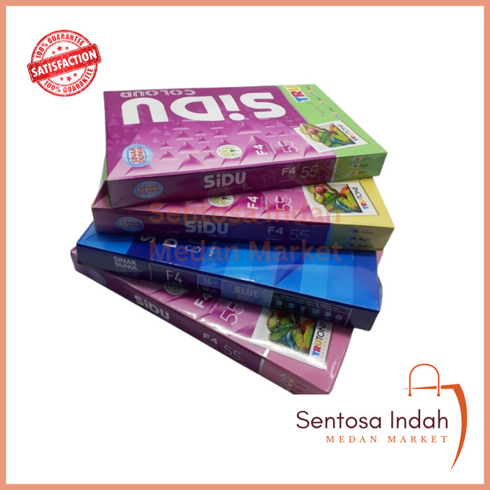 

Kertas HVS F4 Warna Sidu 55 gram