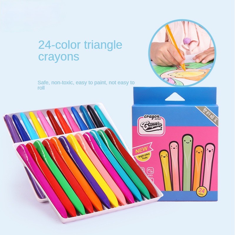 

TRIANGLE - TRIANGULAR CRAYON NON TOXIC WATERPROOF BENTUK SEGITIGA DD