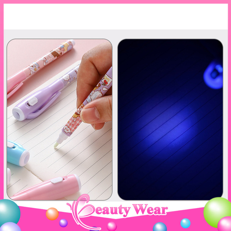 

Pulpen Magic Invisible Tinta Transparant Sinar Uv ℬ