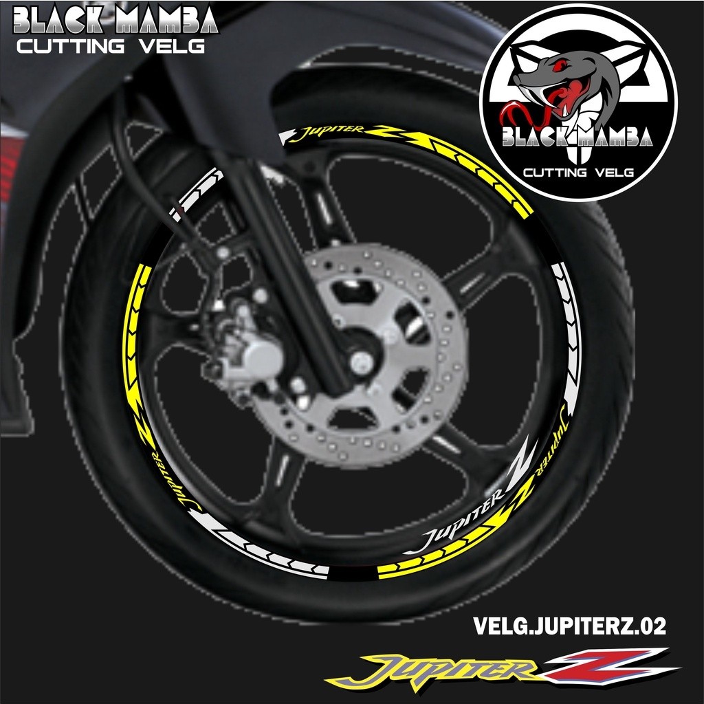 CUTTING STICKER VELG JUPITER Z - STIKER LIS LIST VARIASI BAN/VELG YAMAHA JUPITER Z