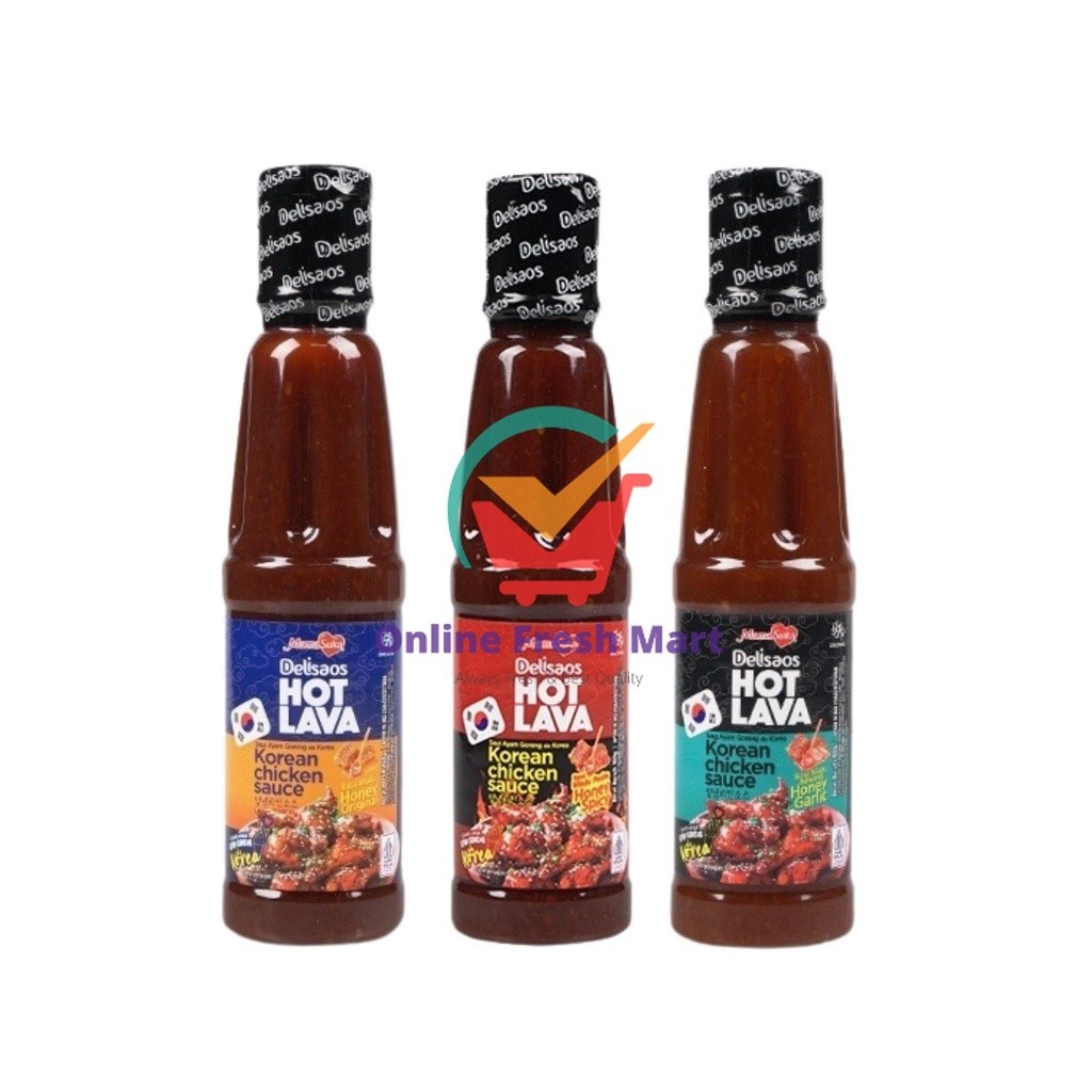 

MamaSuka Delisaos Hot Lava Korean Chicken Sauce Original Honey Garlic Spicy 160g - Online Fresh Mart Denpasar
