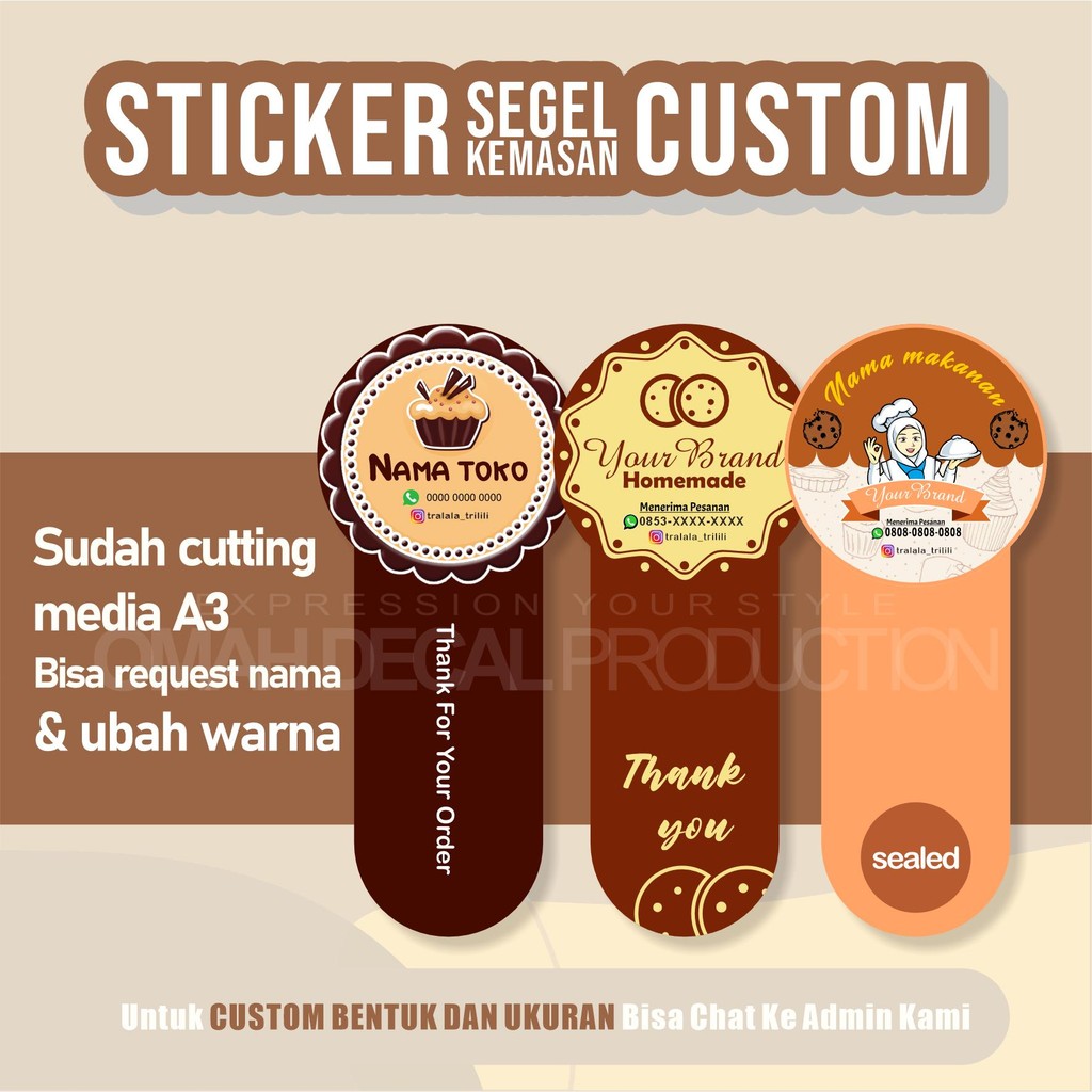 

PAKET STIKER CROMO LABEL MAKANAN MEDIA A3 BAHAN CROMO | ANTI PUDAR | LABEL KEMASAN MAKANAN