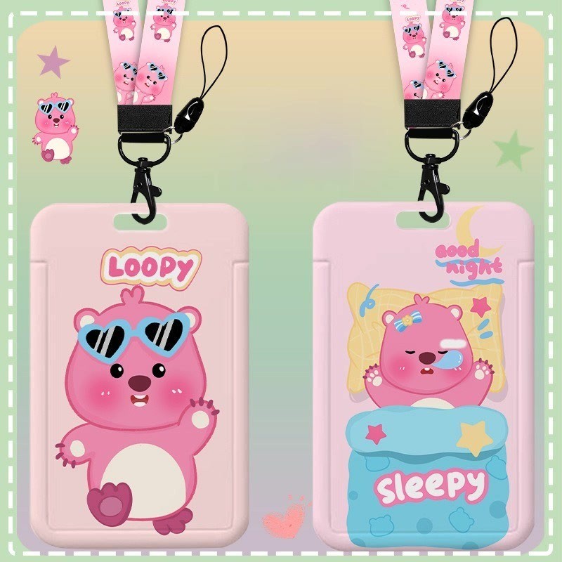 

Lanyard ID Card Emoney Loopy Pororo