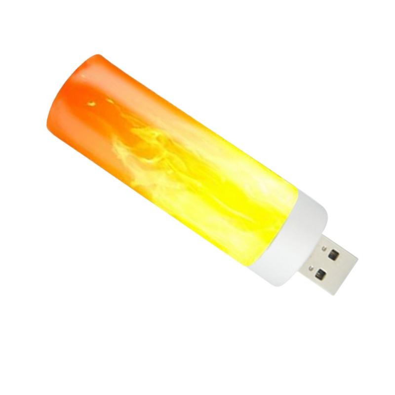 LED Flame Light LED Flame Bulb USB Rechargeable LED Flame Light Fireplace Lights For Room Party Bar 