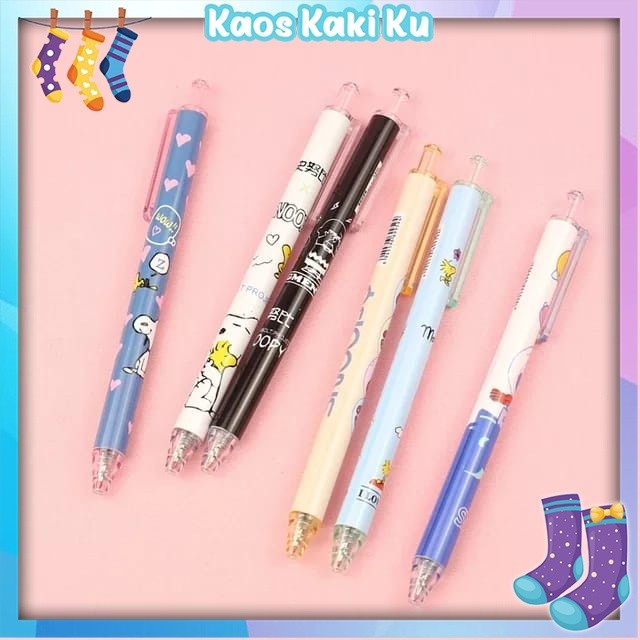 

Pulpen Gel Motif Snoopy Pulpen Pelajar Dan Kantor Pena Lucu Puppy Snoopy Press Gel Pen 595