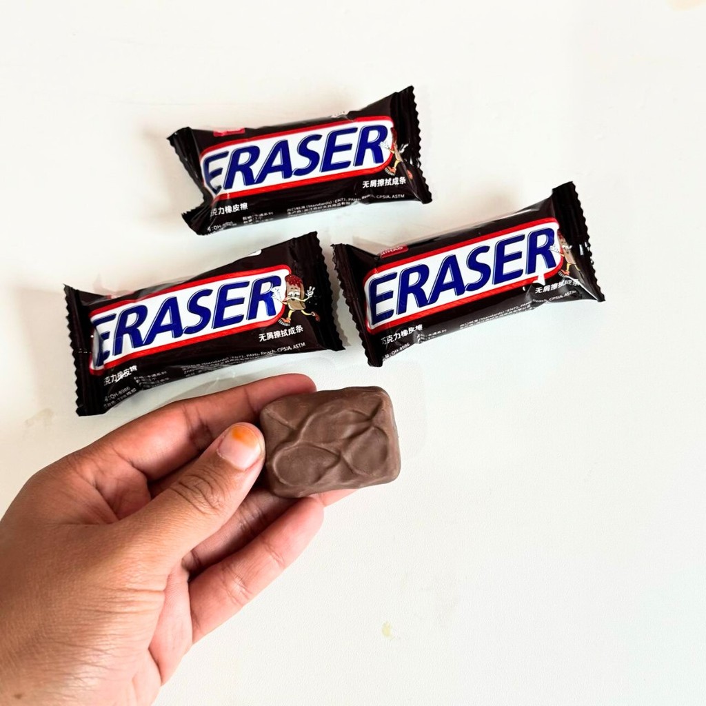 

ERASER CHOCOLATE BAR stationery alat penghapus pensil cfc