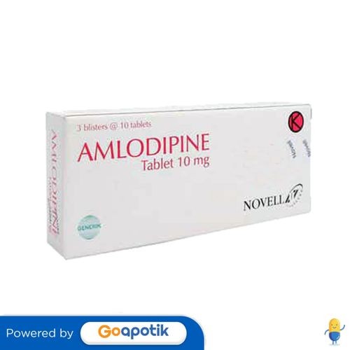 Amlodipine Besilate Novell 10 Mg Box 30 Tablet