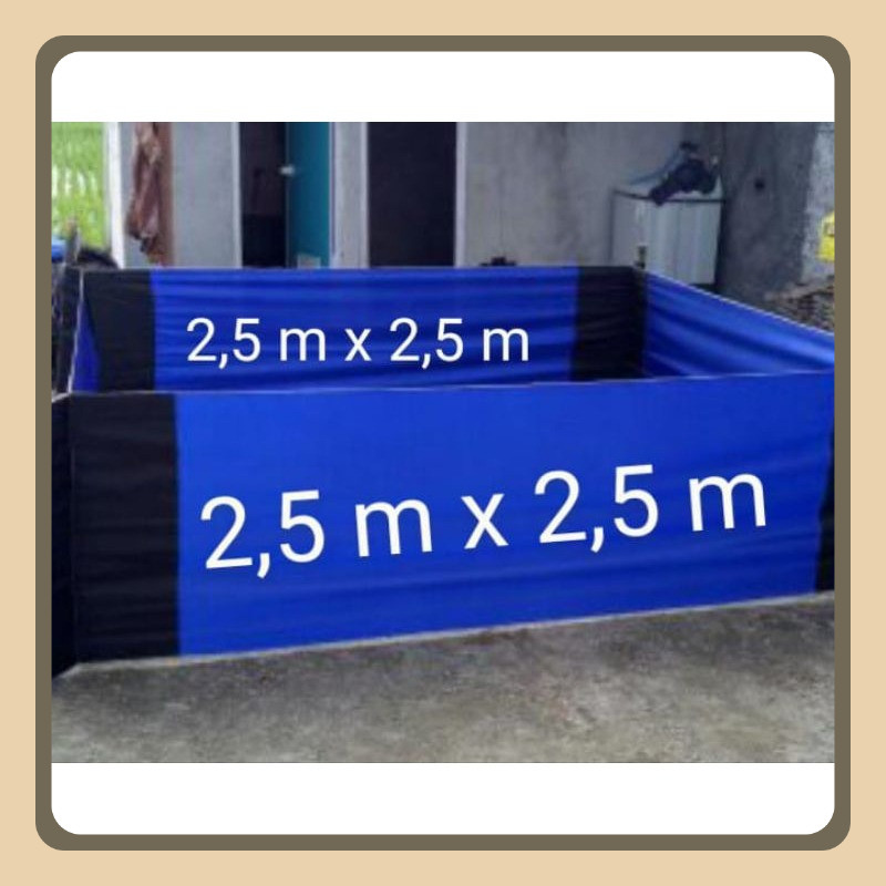 geber kain ayam Ukuran 2,5 m x 2,5 m lubang 4