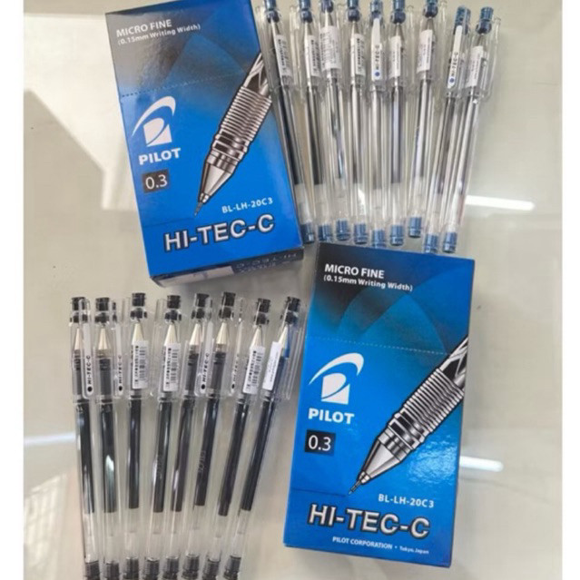 

Pulpen Pena Gel Hi tec-C PILOT | Pulpen hitech pilot hitam biru dan warna warni (1 PACK)