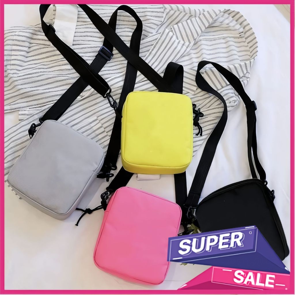 HK Tas Selempang Polos Anak Laki laki dan Perempuan Fashion Kids A5 93