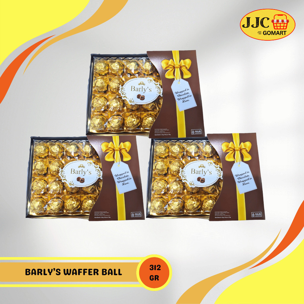 

Barly's Chocolate Wafer Ball 312gr & 39gr | Ribbon | Love