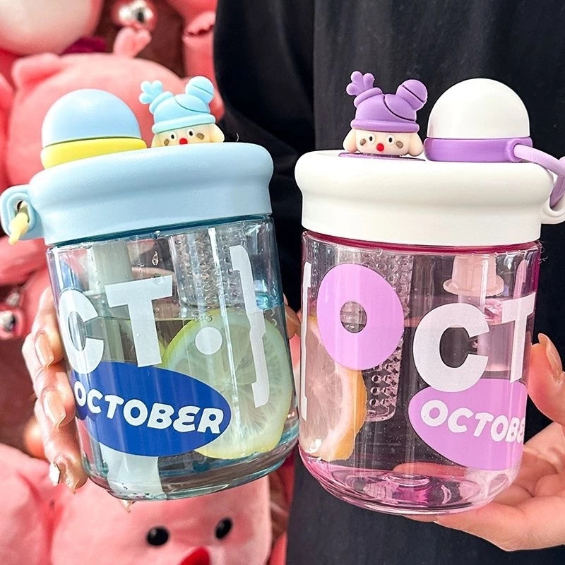 B44 Botol Wadah Air Minum Anak Sekolah Karakter INFUSION INFUSION TEH 560ML Botol Minum Motif Boneka