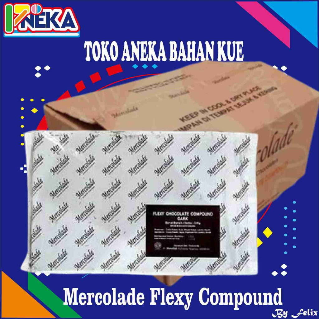 

Mercolade Flexy Dark Cokelat Compound 1Dus (20kg)