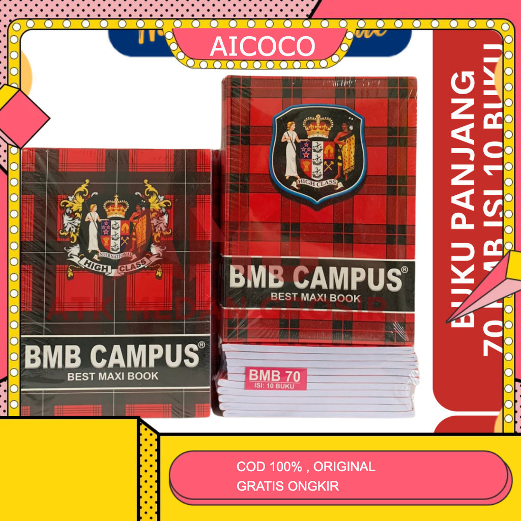 

BUKU PANJANG BMB ISI 70 LEMBAR HARGA PER PACK 10 BUKU