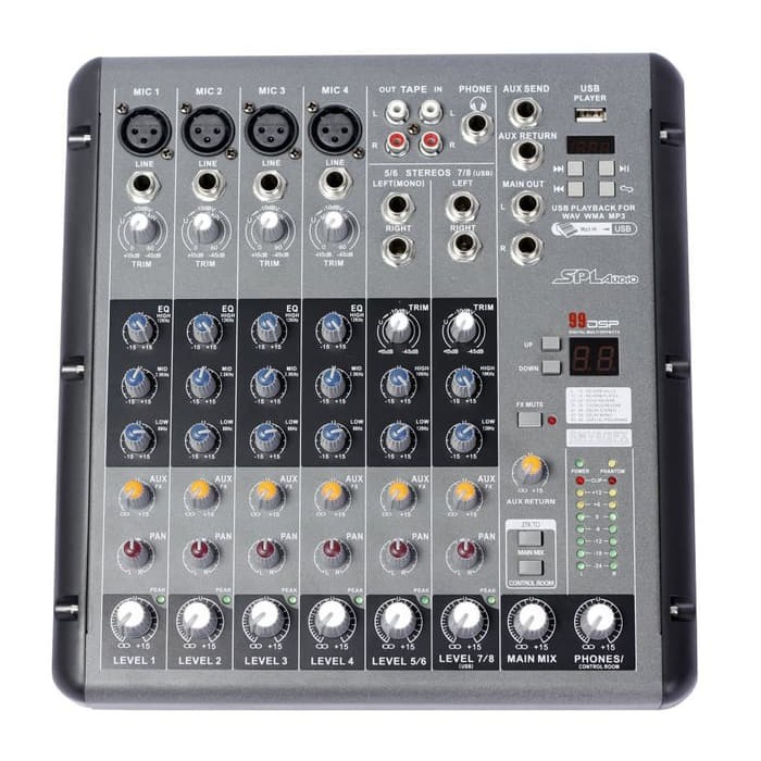 SPL Audio Mixer 8 CH RMV 8/2 FX