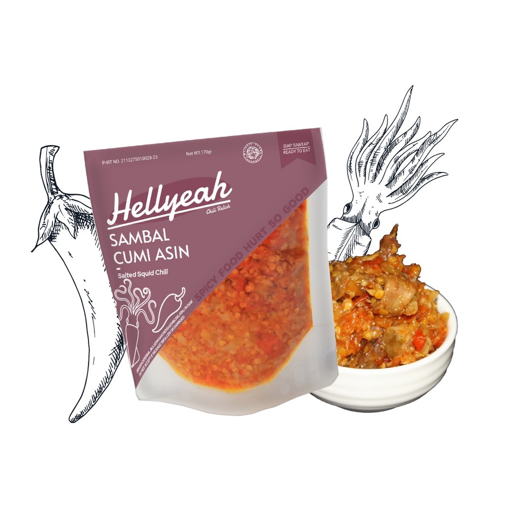 

Hellyeah Sambal Cumi Asin 170 gr