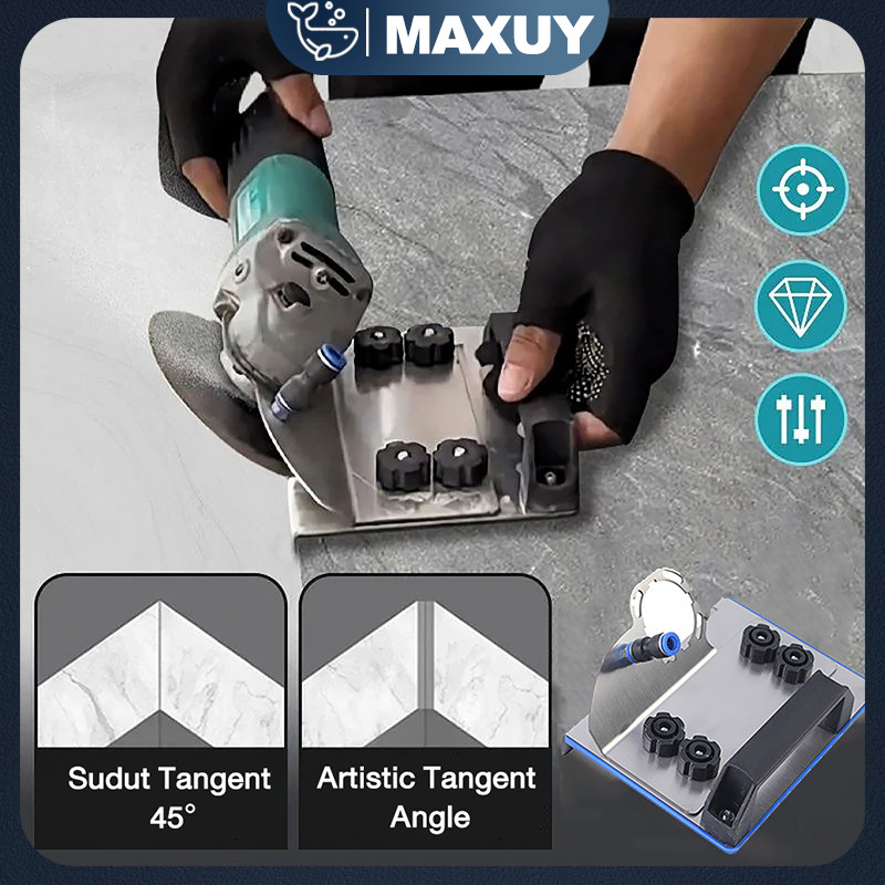 Dudukan Penggiling Sudut 45° Braket Sudut Kemiringan untuk Penggiling untuk Pemotongan Granit & Kera