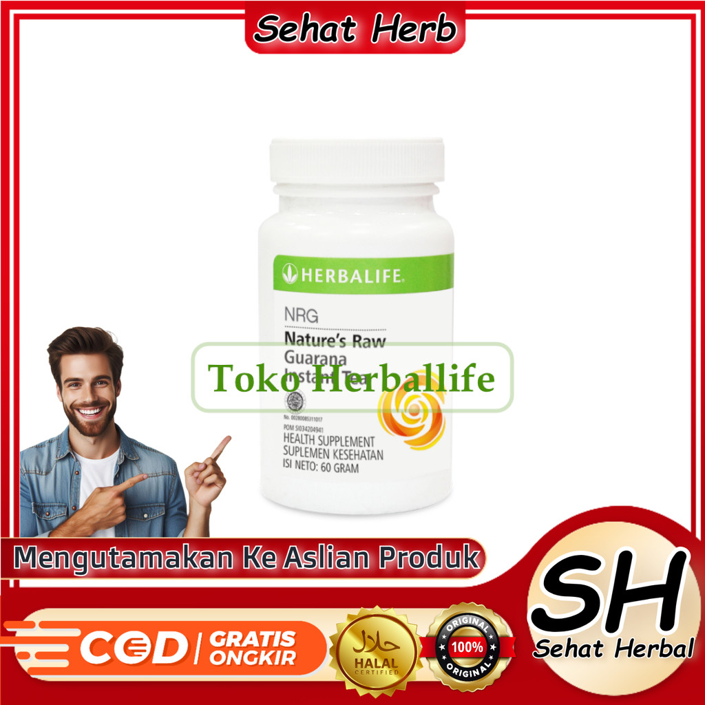 HERBALIFE-Teh Nrg Herbalife Original-Herbalife NRG-Bisa GOsend Proses Cepat Teh penambah energi teh 