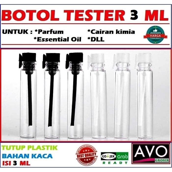 Botol Tester Parfum 3ml / Sample Parfum / Penicilin