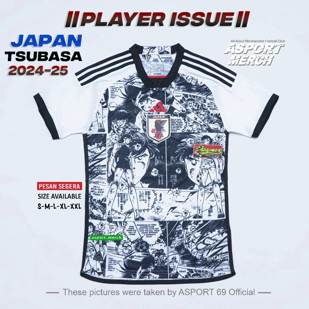 ASPORT JAPAN TSUBASA 2024  PLAYER ISSUE   JEPANG ANIME TSUBASA 2024 2025  JAPAN 24 25