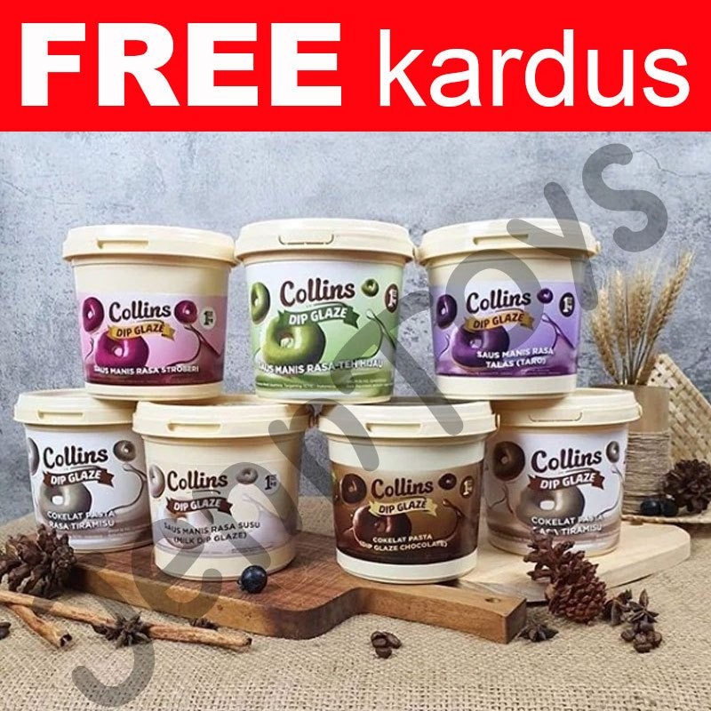 

New JennToys - Dipping Chocolate HALAL - COLLINS DIP GLAZE Choc Tiramisu Matcha Milk Taro Strawberry Terlaris