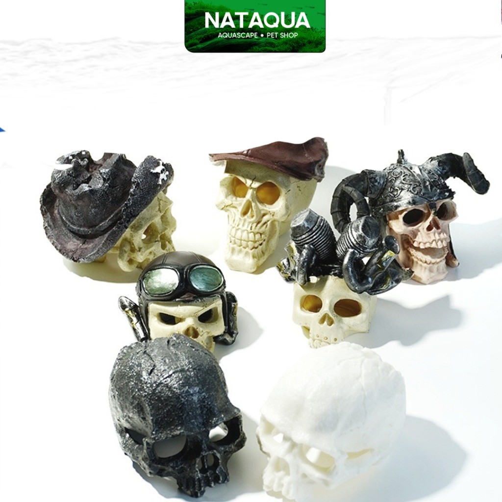 Hiasan Aquarium Tengkorak Hidding Cave Dekorasi Ornamen Nataqua