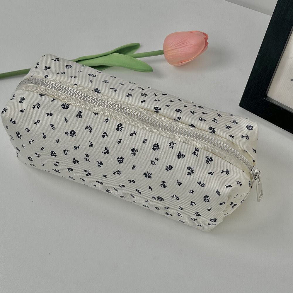 

INS Floral Pen Bag Student Cartoon Cute Stationery Bag Large Capacity Pencil Case Multifunctional Stationery Organizer