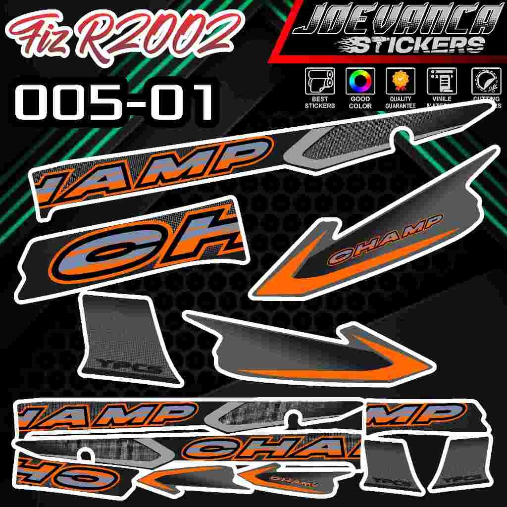 STRIPING STIKER MOTOR YAMAHA FIZ R 2002-005