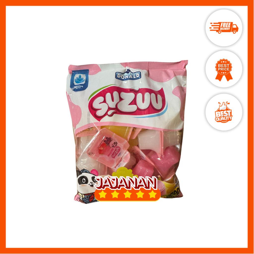 

Donald Suzuu Jeli Ager Rasa Susu Buah 1 Pack isi 20 pcs x 25gr Jajanan Murah