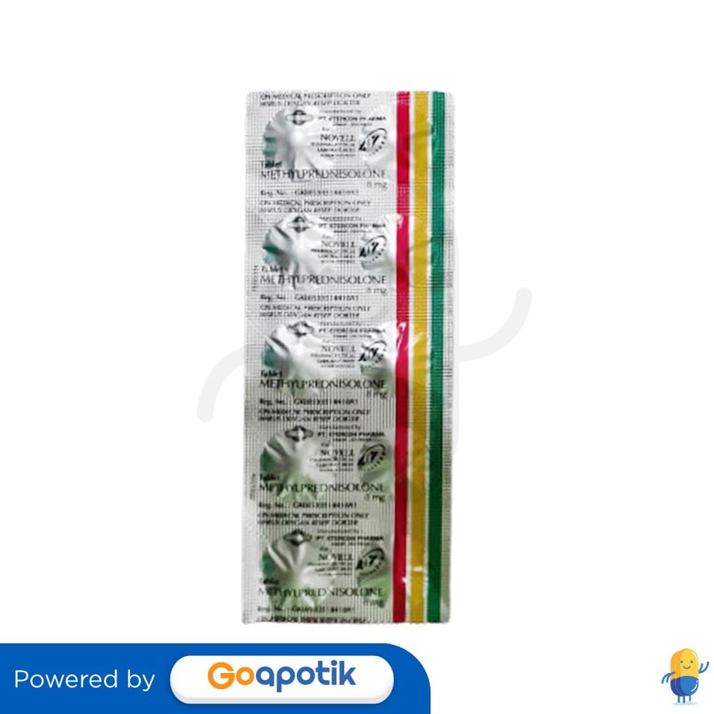 Methylprednisolone Novell 8 Mg Strip 10 Tablet