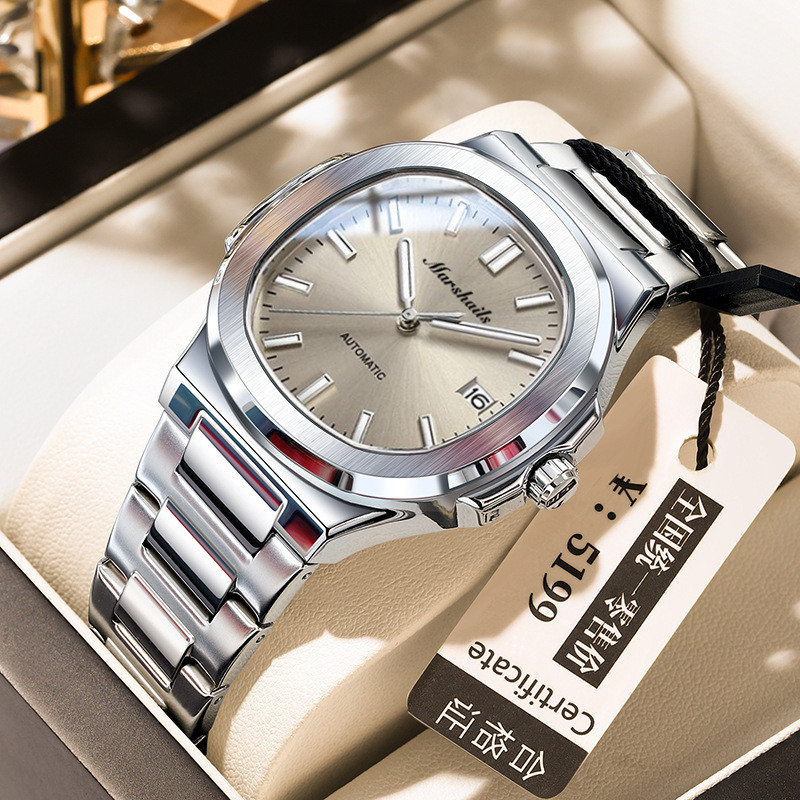 

Jam Tangan Pria Swiss Baru Tahan Air Ultra-tipis Jam Kalender Kuarsa