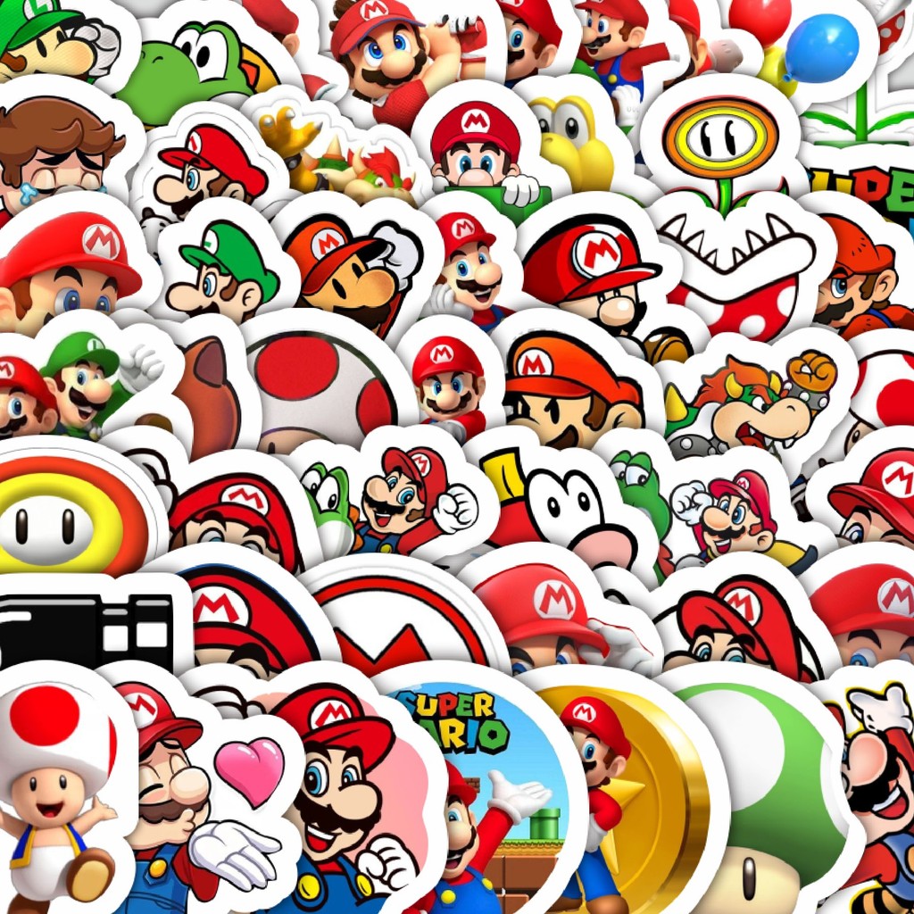 

Stiker Cutting Pack Stiker Kartun Games Super Mario Bros V2 Isi 100Pcs Series Aesthetic Lucu Keren Untuk Koper Bahan Vynil