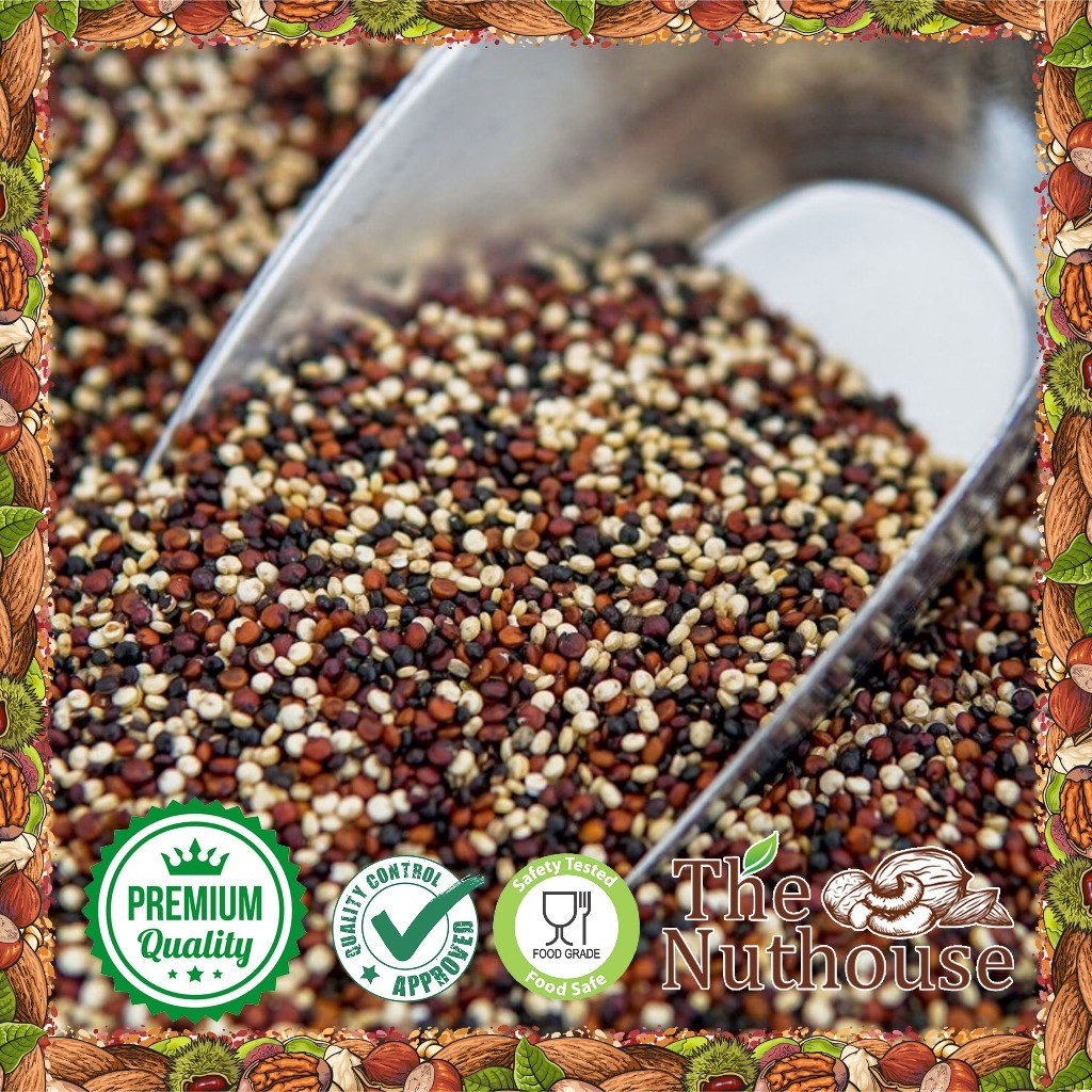 

Terlaris 1kg Tricolor Quinoa / Biji Quinoa 3 Warna [Premium Quality]