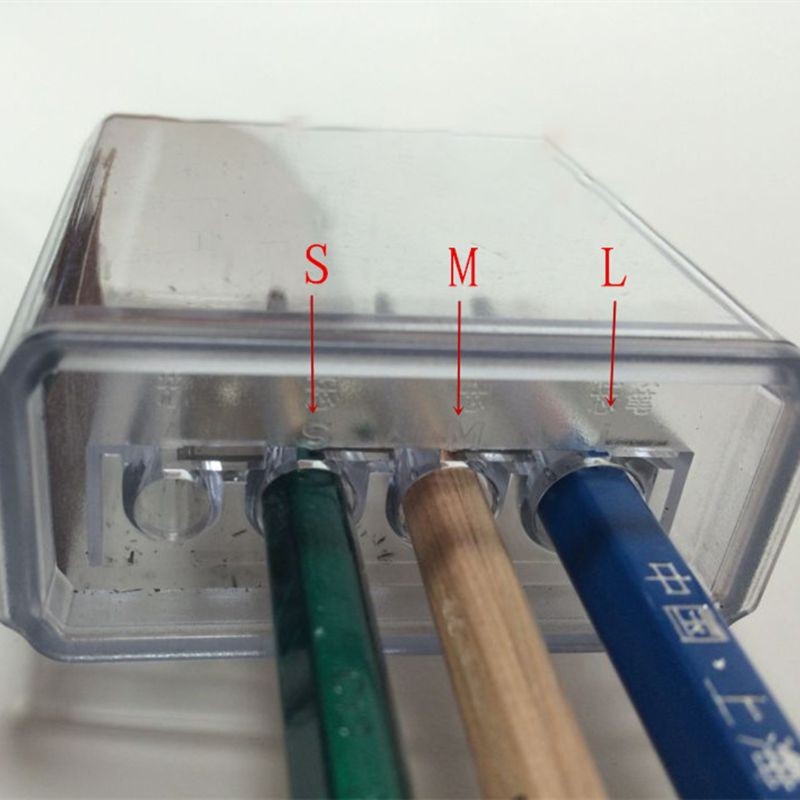 

Multifunctional 4 Holes Charcoal Pencil Sharpener Long Core Lead Drawing Art Manual Sketching Drawing Supplies